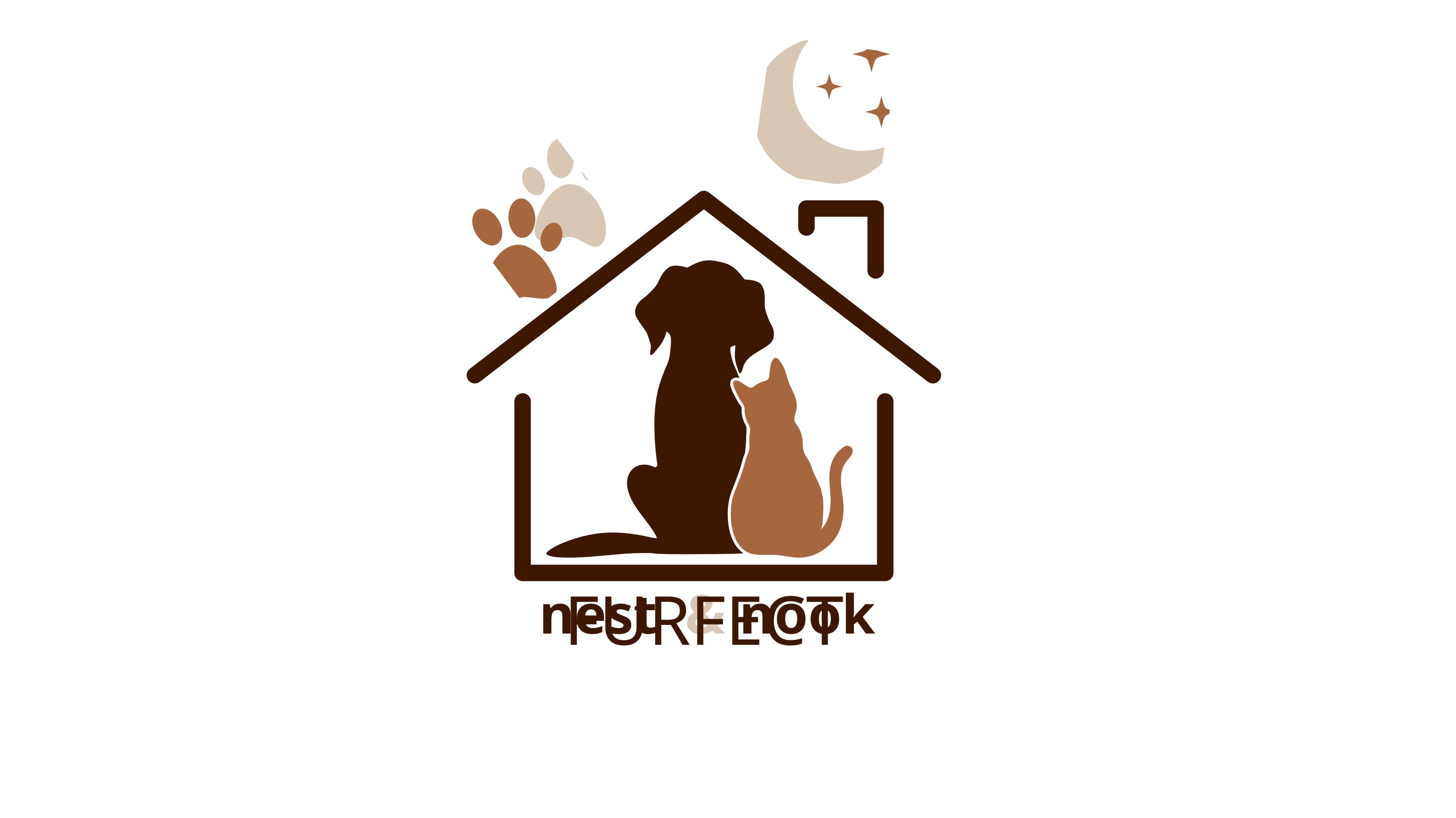 Branding deliverable from the Furfect Nest & Nook project